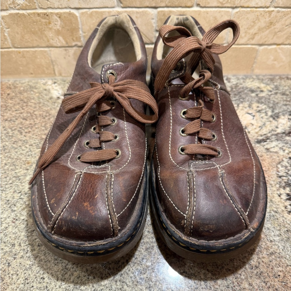 Dr Martens Men's Brown Leather Shoes